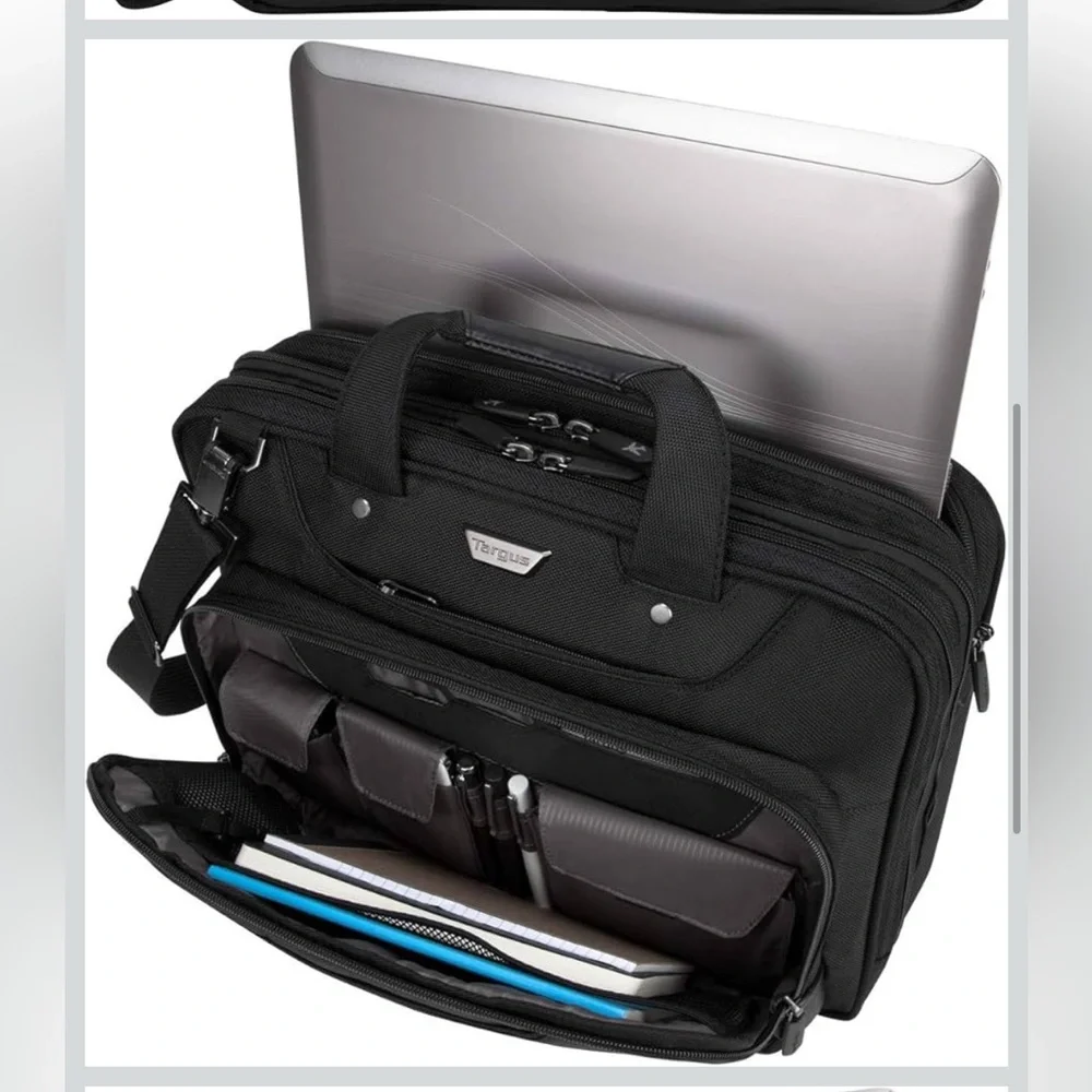 Targus Corporate Traveler Black Laptop Briefcase Bag —14-Inch